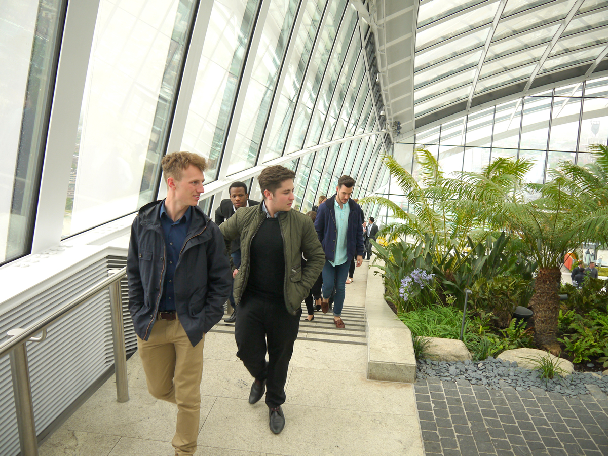 Real Estate & Planning undergraduates students on London study tour
